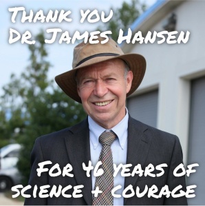 350.org is honoring Dr. Hansen for his leadership across 4 decades of climate change.